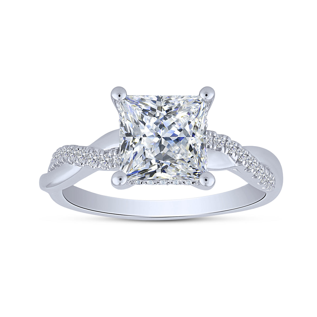 14K White Gold Lab-Grown Diamond Bridal Set – 2.85 CTW - product