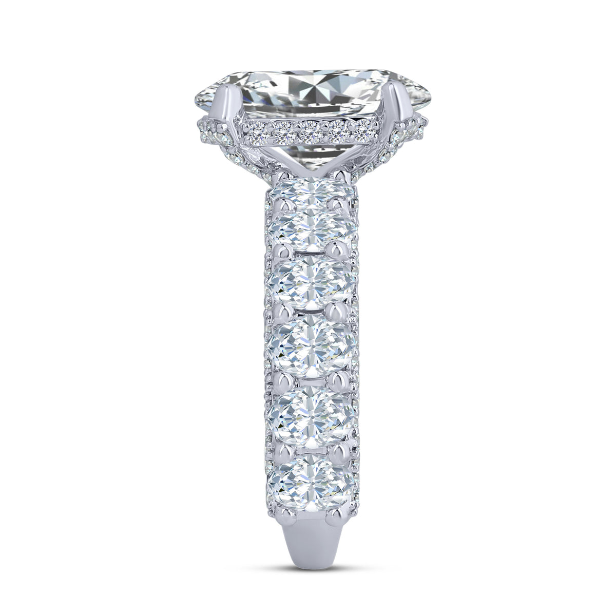 14K White Gold Lab-Grown Diamond Bridal Set – 13.06 CTW - product
