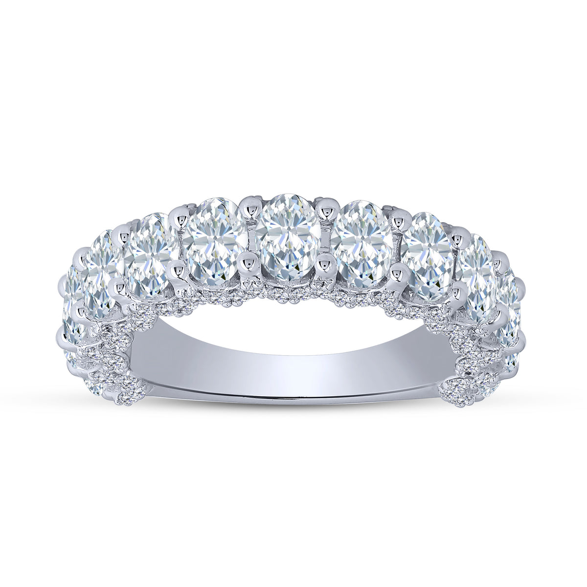 14K White Gold Lab-Grown Diamond Bridal Set – 13.06 CTW - product
