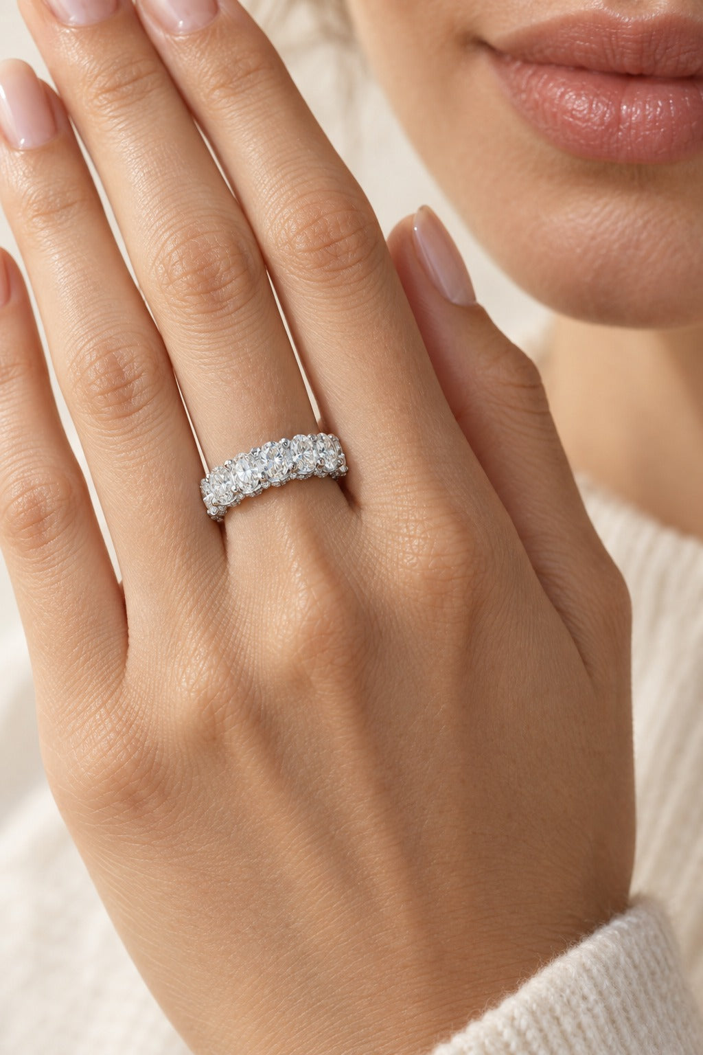 14K White Gold Lab-Grown Diamond Bridal Set – 13.06 CTW - product