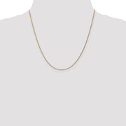 14k 1.15mm 20in Diamond Cut Machine-made Rope Chain