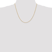 14k 1.50mm 20in D/C Rope with Lobster Clasp Chain