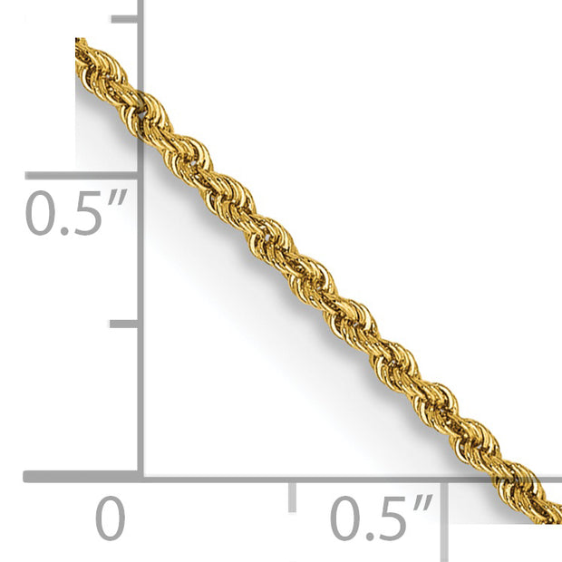 14k 1.50mm 20in Regular Rope Chain