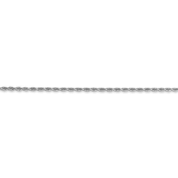 14k White Gold 1.5mm D/C Rope with Lobster Clasp Chain
