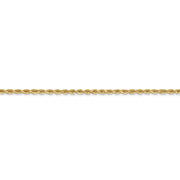 14k 1.75mm 20in D/C Rope with Lobster Clasp Chain