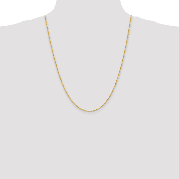 14k 2mm 24in Regular Rope Chain
