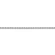 14k White Gold 1.75mm 18in D/C Rope with Lobster Clasp Chain