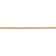 14k 2mm 20in D/C Rope with Lobster Clasp Chain