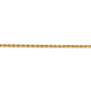 14k 2.25mm 20in D/C Rope with Lobster Clasp Chain