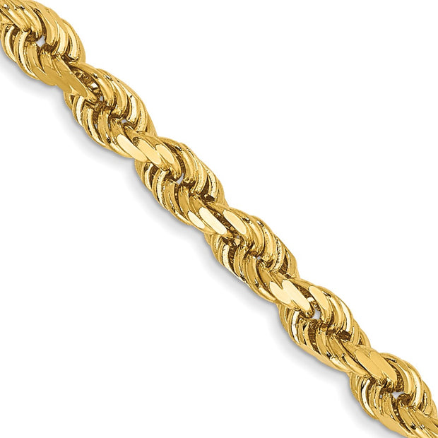 14k 3mm 22in D/C Rope with Lobster Clasp Chain