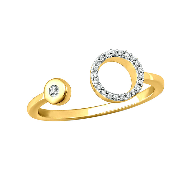 14K yellow gold 0.07 CTW diamond fashion RING