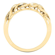 10K yellow gold 0.25 CTW diamond Cuban MEN'S RING