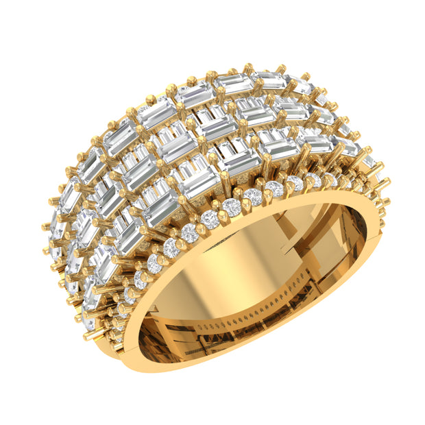 10K yellow gold 1.82 CTW diamond MEN'S RING