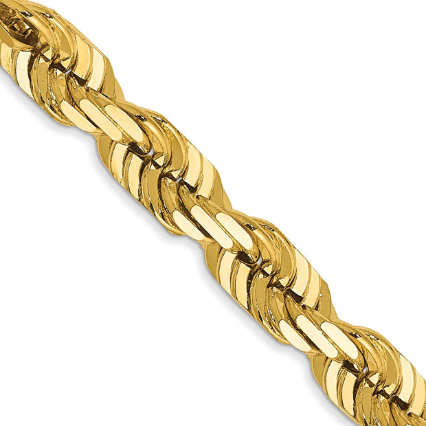 14k 5.5mm 26in D/C Rope with Lobster Clasp Chain