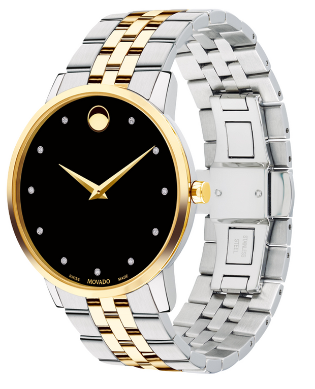 Movado Museum Classic Two-Tone Diamond Watch 0607202