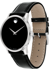 Movado Museum Classic Stainless Steel Black Dial Watch 0607269