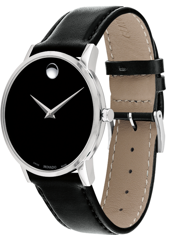Movado Museum Classic Stainless Steel Black Dial Watch 0607269