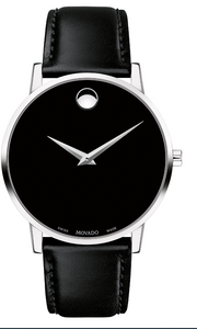 Movado Museum Classic Stainless Steel Black Dial Watch 0607269