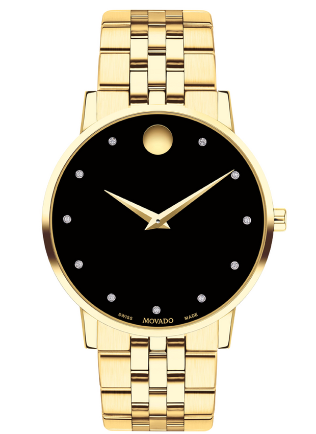 Movado Museum Classic Yellow Gold PVD Bracelet Watch 0607625