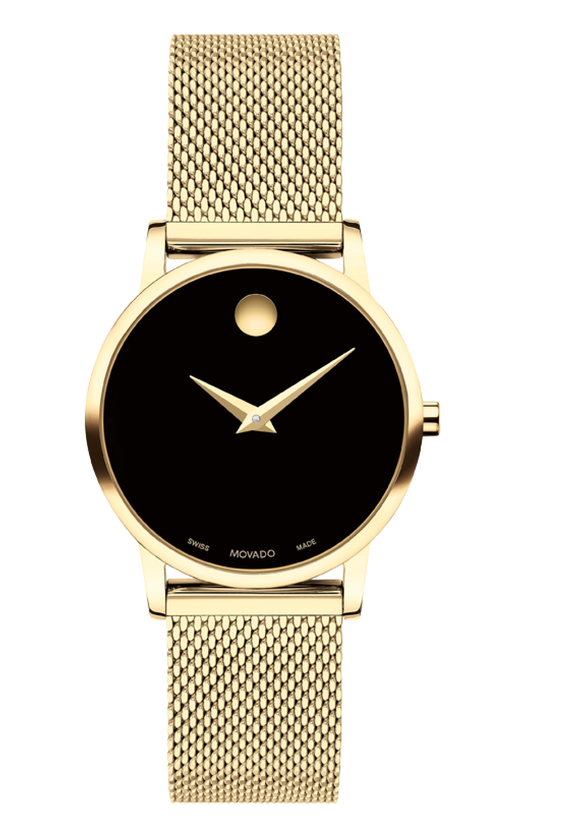 Movado Museum Classic Black Dial Ladies Watch 0607627 Paramount Jewelers LLC