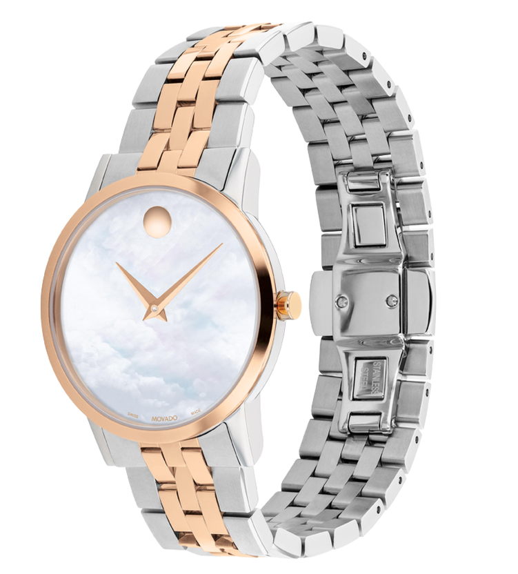 Movado Museum Classic Dial Two Tone Ladies Watch 0607629 Paramount Jewelers LLC