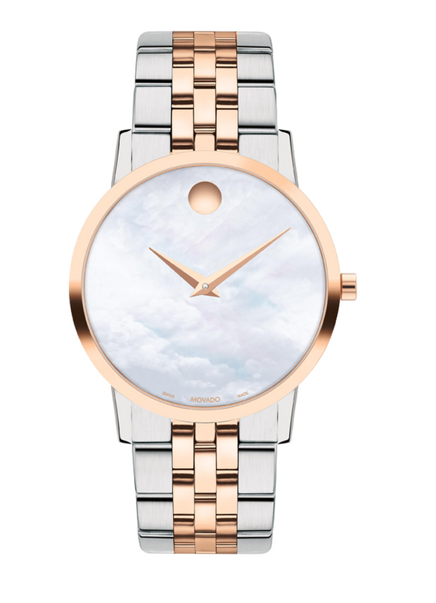 Movado Museum Classic Dial Two Tone Ladies Watch 0607629