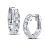 10K white gold 0.05 CTw Diamond Earrings