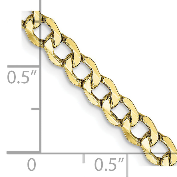 10k 4.3mm 20in Semi-Solid Curb Link Chain
