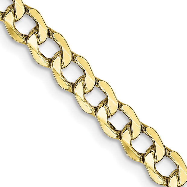 10k 4.3mm 20in Semi-Solid Curb Link Chain