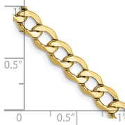 10k 5.25mm 24in Semi-Solid Curb Link Chain