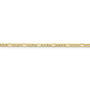 10k 2.5mm 16in Semi-Solid Figaro Chain