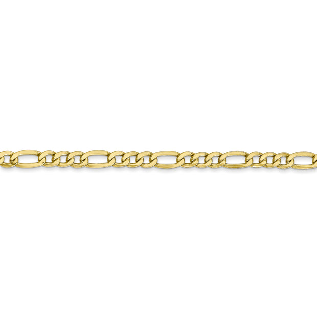 10k 3.5mm 20in Semi-Solid Figaro Chain