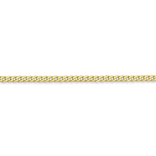 10k 2.2mm 18in Flat Beveled Curb Chain