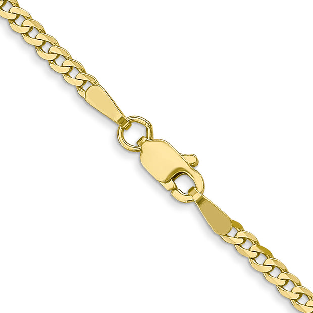 10k 2.2mm 18in Flat Beveled Curb Chain