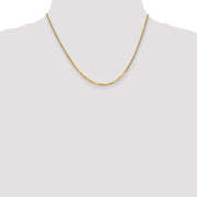 10k 2.2mm 18in Flat Beveled Curb Chain