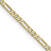 10k 1.75mm 18in Flat Figaro Chain