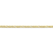 10k 2.2mm 24in Flat Figaro Chain