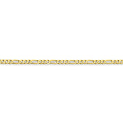 10k 2.2mm 16in Flat Figaro Chain