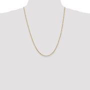 10k 2.2mm 24in Flat Figaro Chain