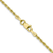 10k 1.75mm 20in Diamond-cut Rope Chain
