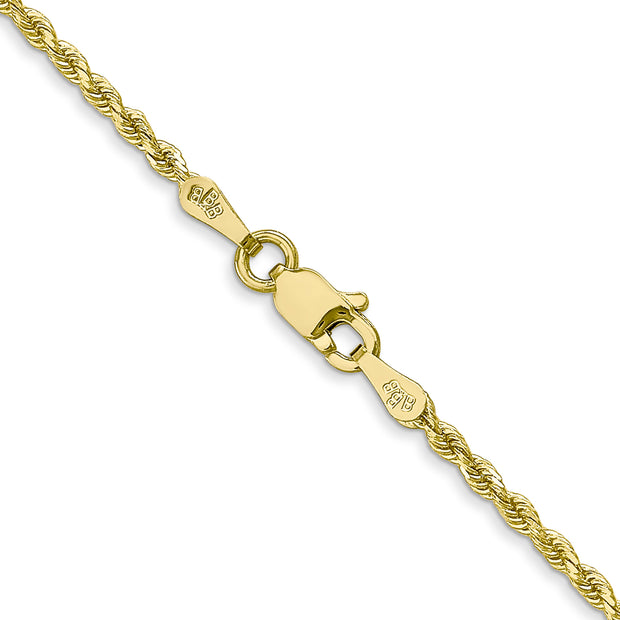 10k 1.75mm 16in Diamond-cut Rope Chain