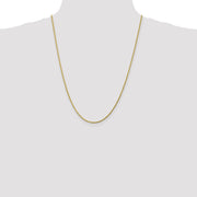 10k 1.75mm 24in Diamond-cut Rope Chain