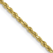 10k 1.75mm 20in Diamond-cut Rope Chain
