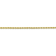 10k 2mm 18in Diamond-cut Rope Chain