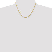 10k 2mm 18in Diamond-cut Rope Chain