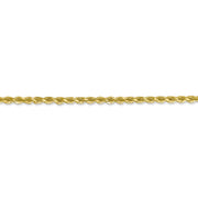 10k 2.75mm 20in Diamond-cut Rope Chain