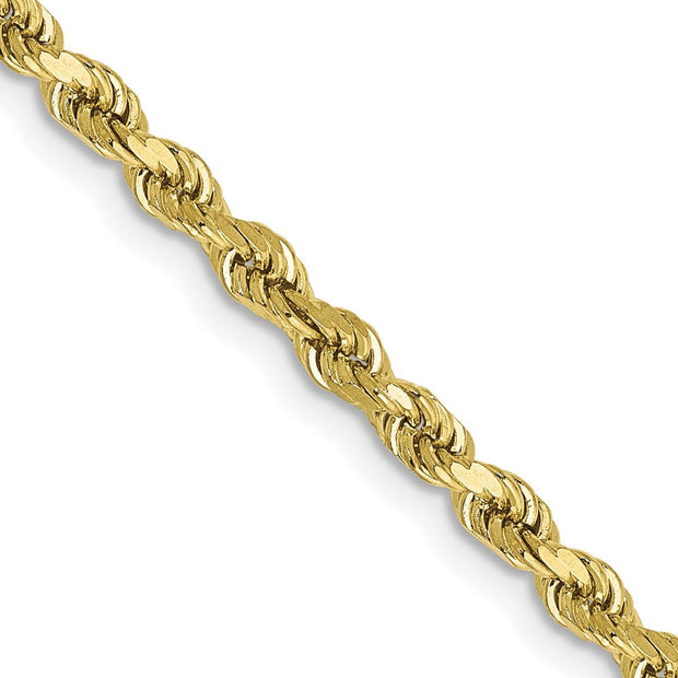10k 2.75mm 20in Diamond-cut Rope Chain