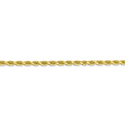 10k 3mm 20in Diamond-cut Rope Chain