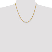 10k 3mm 20in Diamond-cut Rope Chain