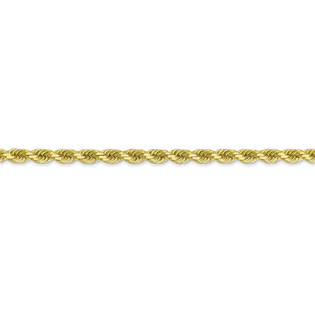 10k 3.5mm 24in Diamond-cut Rope Chain